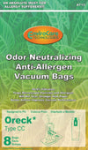 Oreck type CC Anti Odor / Allergen Vacuum Bags (8 Pack)