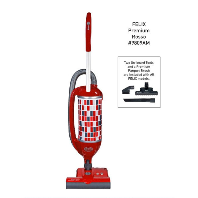 Sebo Felix Premium Vacuum Cleaner - Rosso
