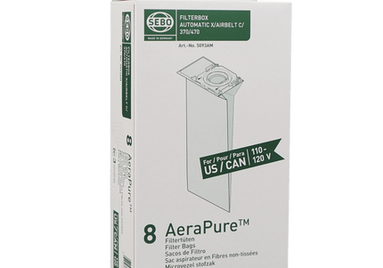 Sebo Automatic X / Essential G / 300 / 350 Mechanical / 370 / Airbelt C Vacuum Cleaner Bags - 8 pack