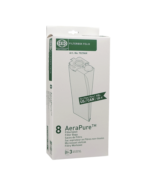Sebo Felix Vacuum Cleaner Bags - 8 pack