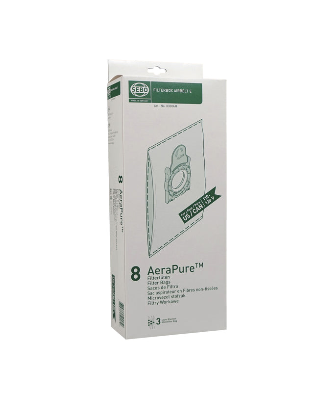 Sebo Airbelt E Vacuum Bags - 8 pack
