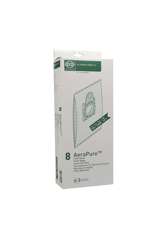 Sebo Airbelt E Vacuum Bags - 8 pack