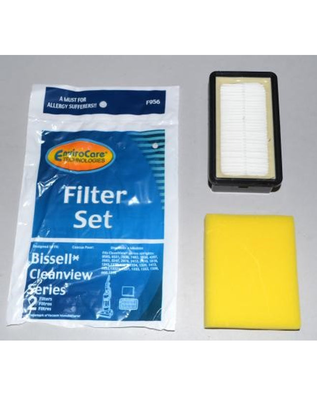 Bissell Vacuum Cleaner Filter 2 Pack for CleanView Uprights - Generic