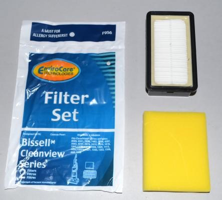 Bissell Vacuum Cleaner Filter 2 Pack for CleanView Uprights - Generic