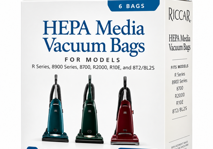 Riccar R21 series type A Vibrance HEPA Vacuum Bags (6 pack) Part # RAH-6  for classic style models