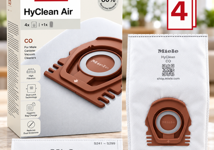 Miele CO HyClean Air Vacuum Bags - 4 Pack