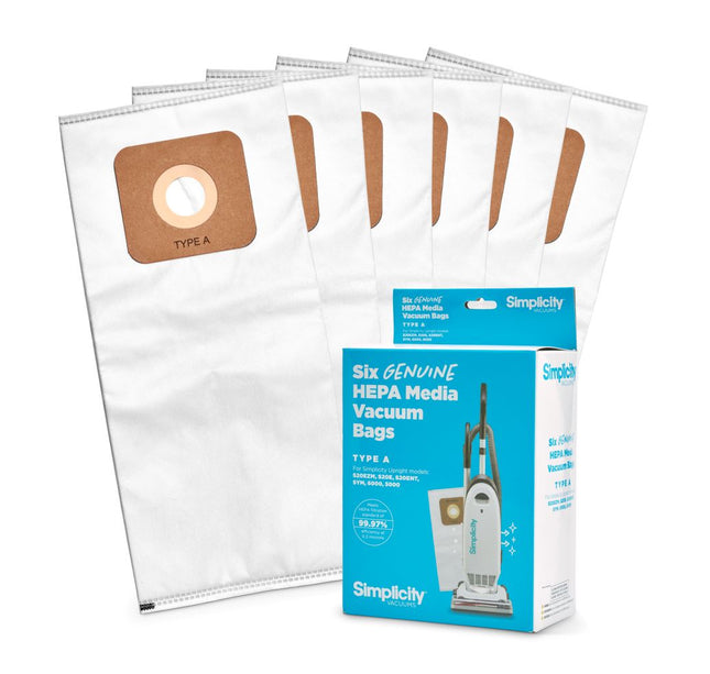 Simplicity type A Vacuum Cleaner Bags fits S20EZM & other Uprights