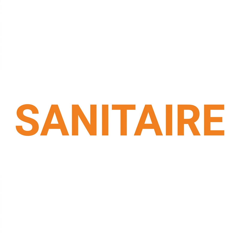 SANITAIRE in orange