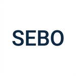 SEBO navy blue brand tile