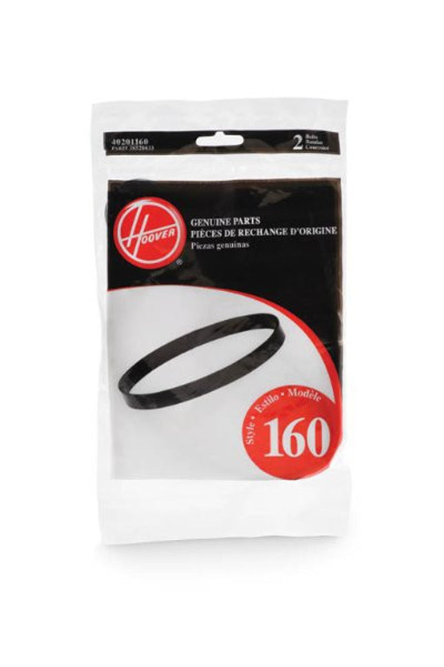 Hoover style 160 WindTunnel Non-Power Drive Vacuum Belts (2 pack)