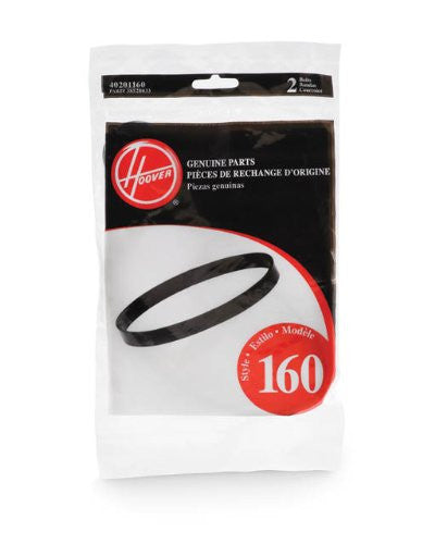 Hoover style 160 WindTunnel Non-Power Drive Vacuum Belts (2 pack)
