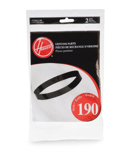 Hoover style 190 Vacuum Belts (2 Pack) Part # 40201190