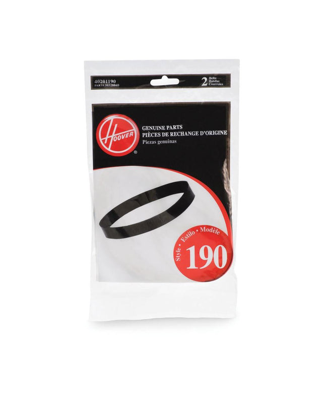 Hoover style 190 Vacuum Belts (2 Pack) Part # 40201190
