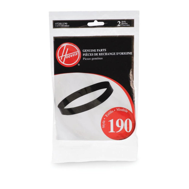 Hoover style 190 Vacuum Belts (2 Pack) Part # 40201190