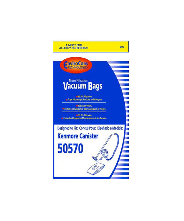 Kenmore 50570 Type I Canister Vacuum Bags (8 pack)