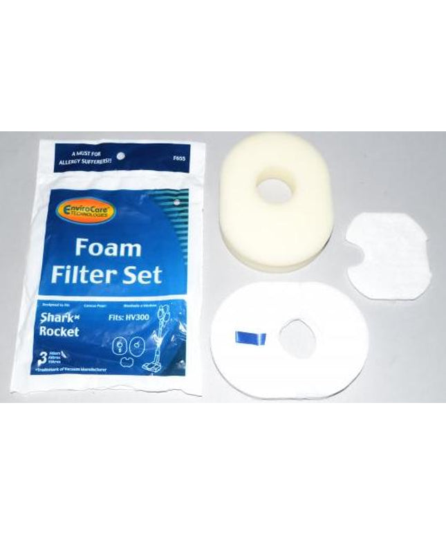 Shark Rocket Vacuum Foam filter Set - 3 filters