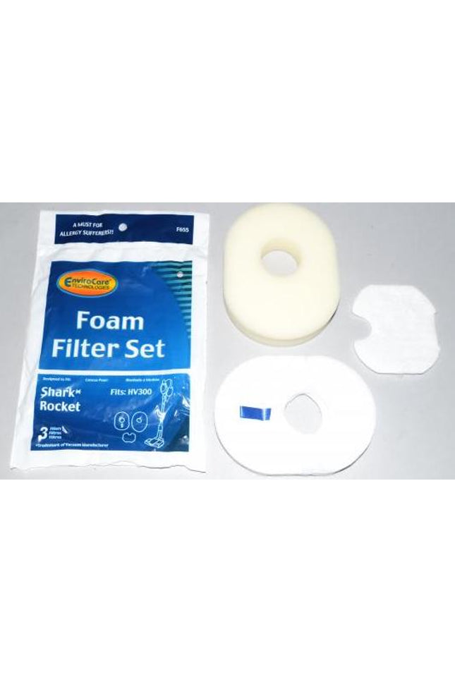 Shark Rocket Vacuum Foam filter Set - 3 filters