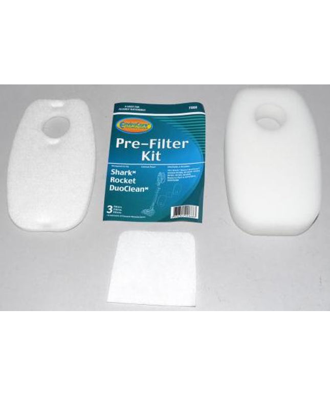 Shark Rocket DuoClean Vacuum Pre Filter Kit set of 3 Filters