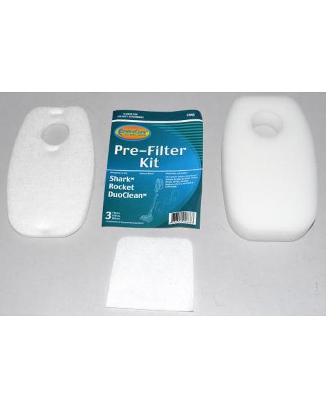 Shark Rocket DuoClean Vacuum Pre Filter Kit set of 3 Filters