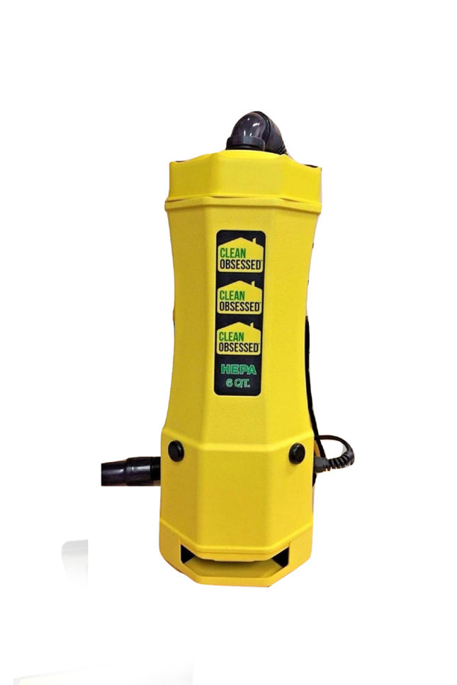 Clean Obsessed CO6 Backpack Vacuum Cleaner (yellow)