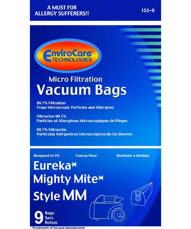 Eureka Style MM Vacuum Bags - 9 pack