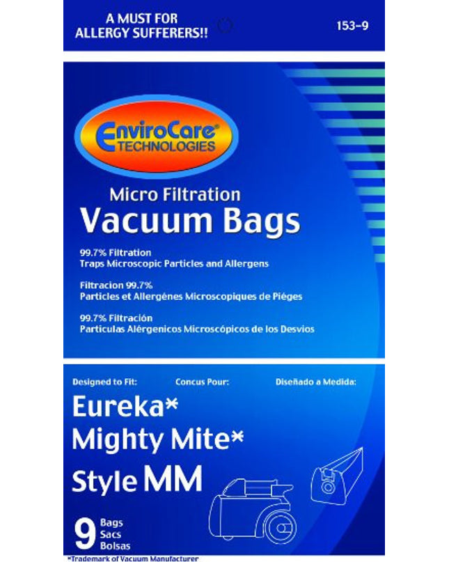 Eureka Style MM Vacuum Bags - 9 pack