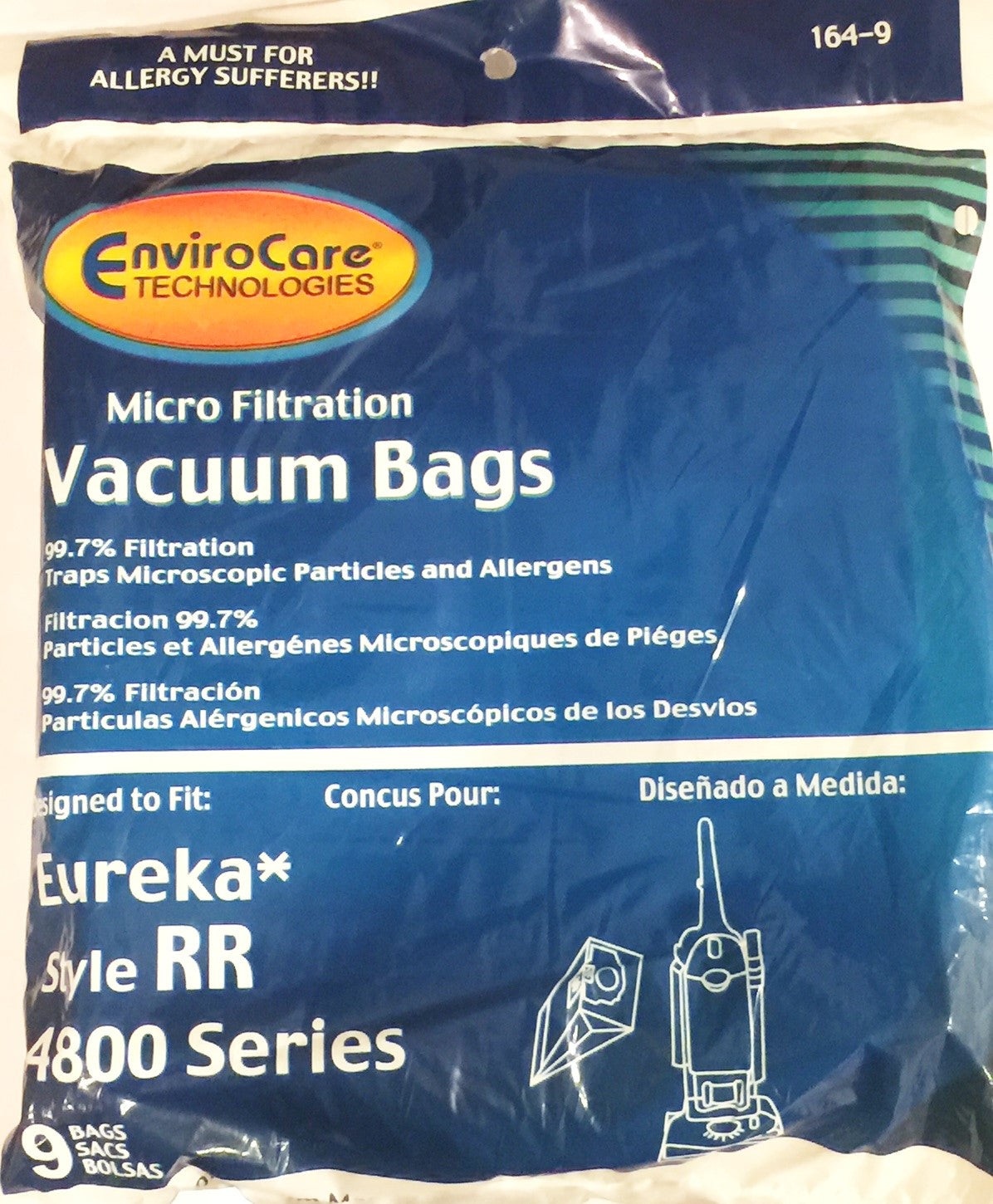 Eureka style RR Vacuum Bags (9 pack)
