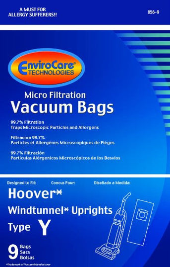 Hoover Type Y Vacuum Bags (9 pack)