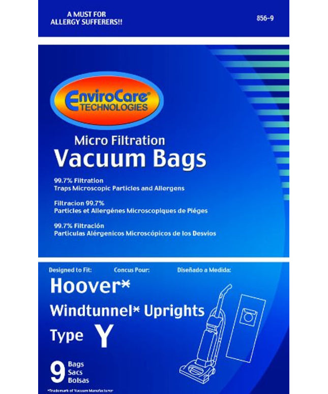 Hoover Type Y Vacuum Bags (9 pack)
