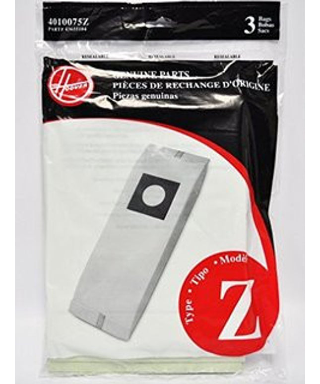 Hoover Z Vacuum Bags (3 pack) Part # 4010075Z