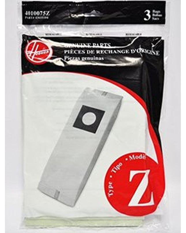 Hoover Z Vacuum Bags (3 pack) Part # 4010075Z