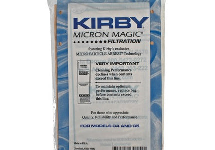 Kirby G4 & G5 vacuum cleaner bags - 3 pack