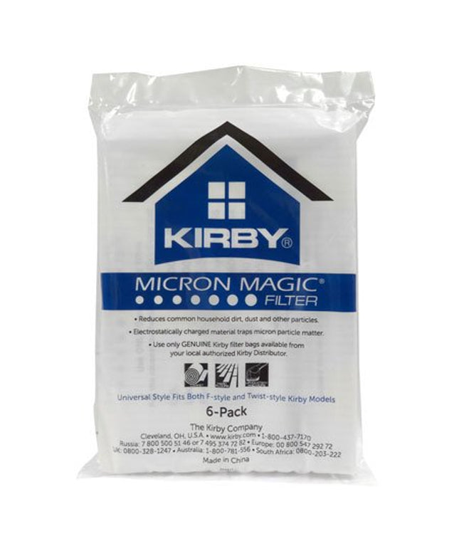 Kirby Micron Magic Allergen Reduction Vacuum Bags - 6 pack