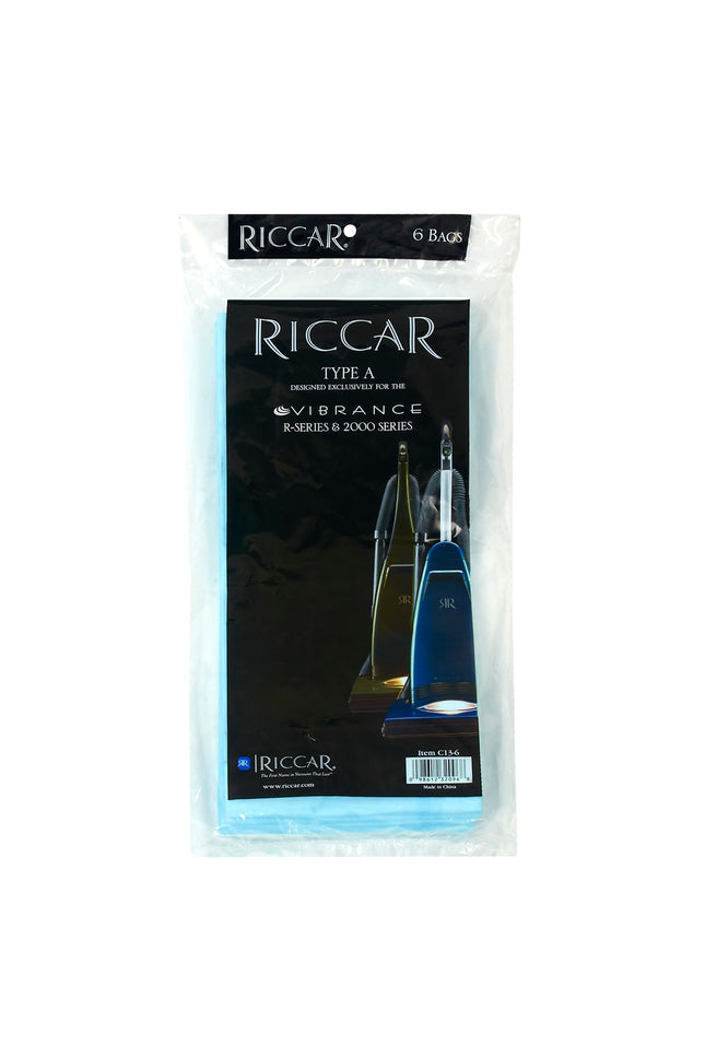 Riccar Paper Vacuum Bags for Vibrance & R Series (6 Pack) Part # C13-6