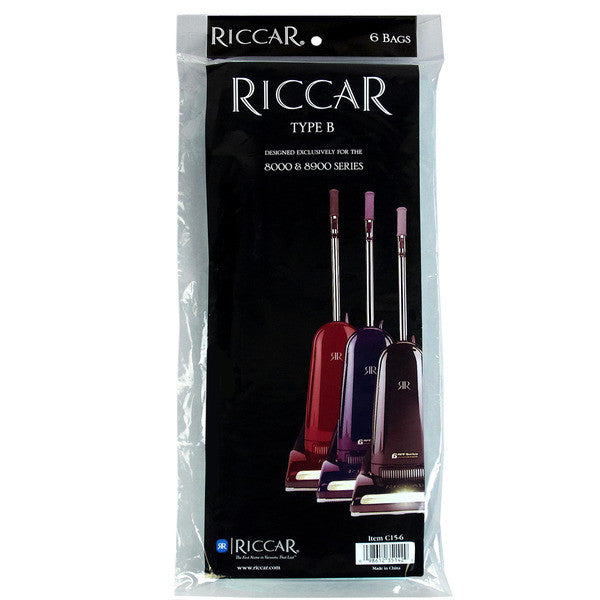Riccar Clean Air Upright Paper Vacuum Bags for 8000 Series (6 Pack) Part # C15-6