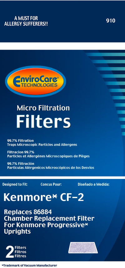 Kenmore CF-2 Foam Filter - 2 pack