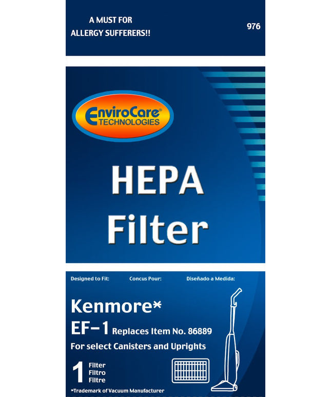 Kenmore EF-1 Vacuum Cleaner Filter