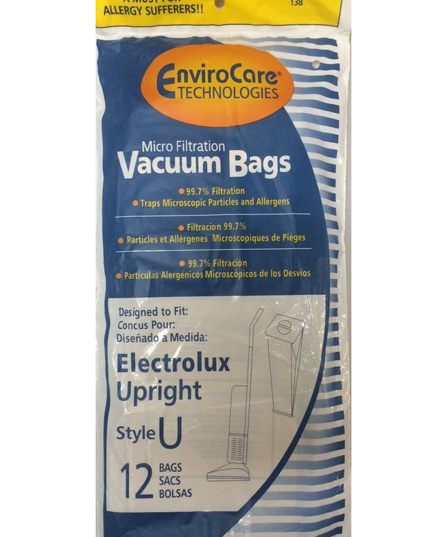 Electrolux Style U Vacuum Bags - 12 pack