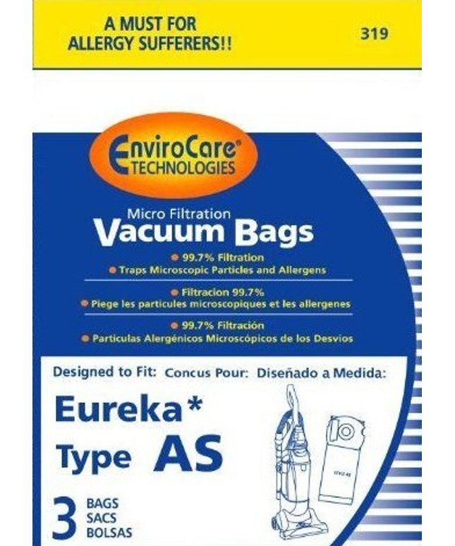 Eureka AS Vacuum Bags - 3 pack