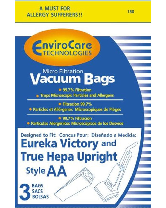 Eureka AA Vacuum Bags - 3 pack