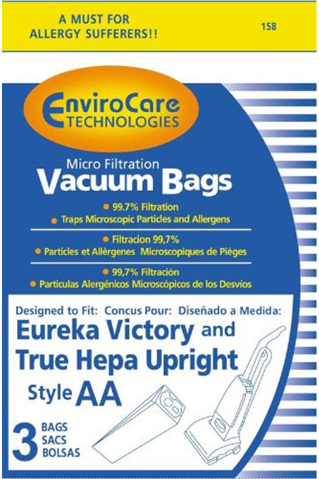 Eureka AA Vacuum Bags - 3 pack
