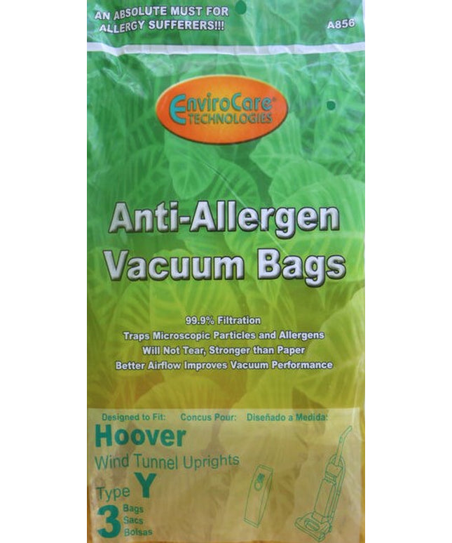 Hoover Y Allergen Vacuum Bags - 3 pack