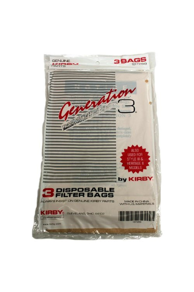 Kirby Generation 3 Vacuum Bags - 3 pack