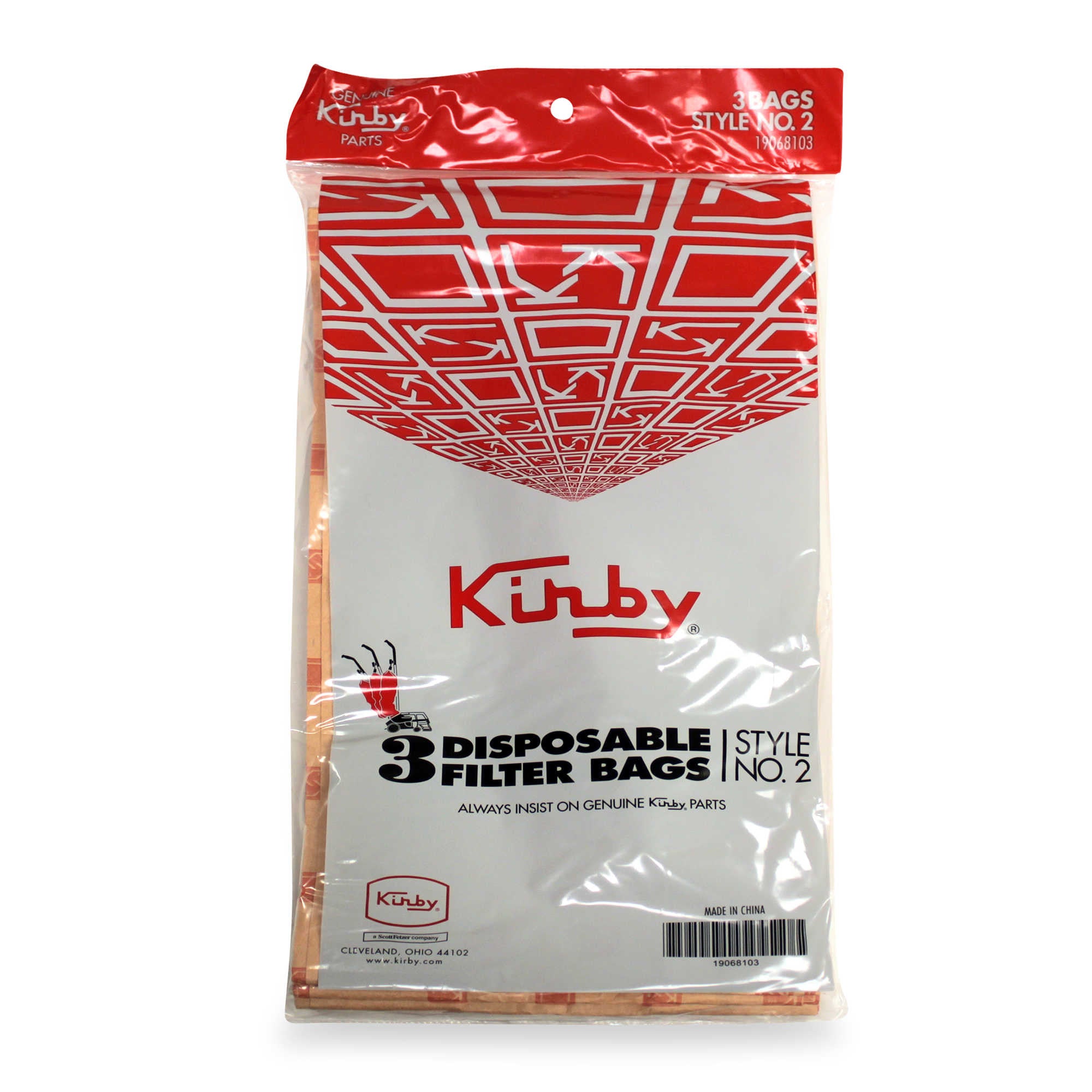 Kirby Style 2 Vacuum Bags - 3 Pack