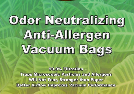 Oreck type CC Anti Odor / Allergen Vacuum Bags (8 Pack)
