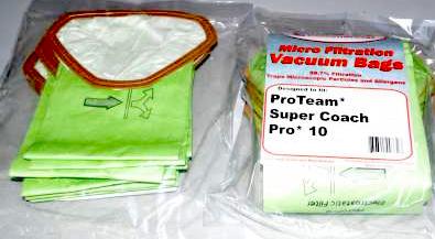 ProTeam Pro 10 Backpack Vacuum Bags - 10 pack