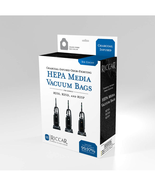 Riccar R25 Series HEPA Media Vacuum Cleaner Bags (6 Pack)