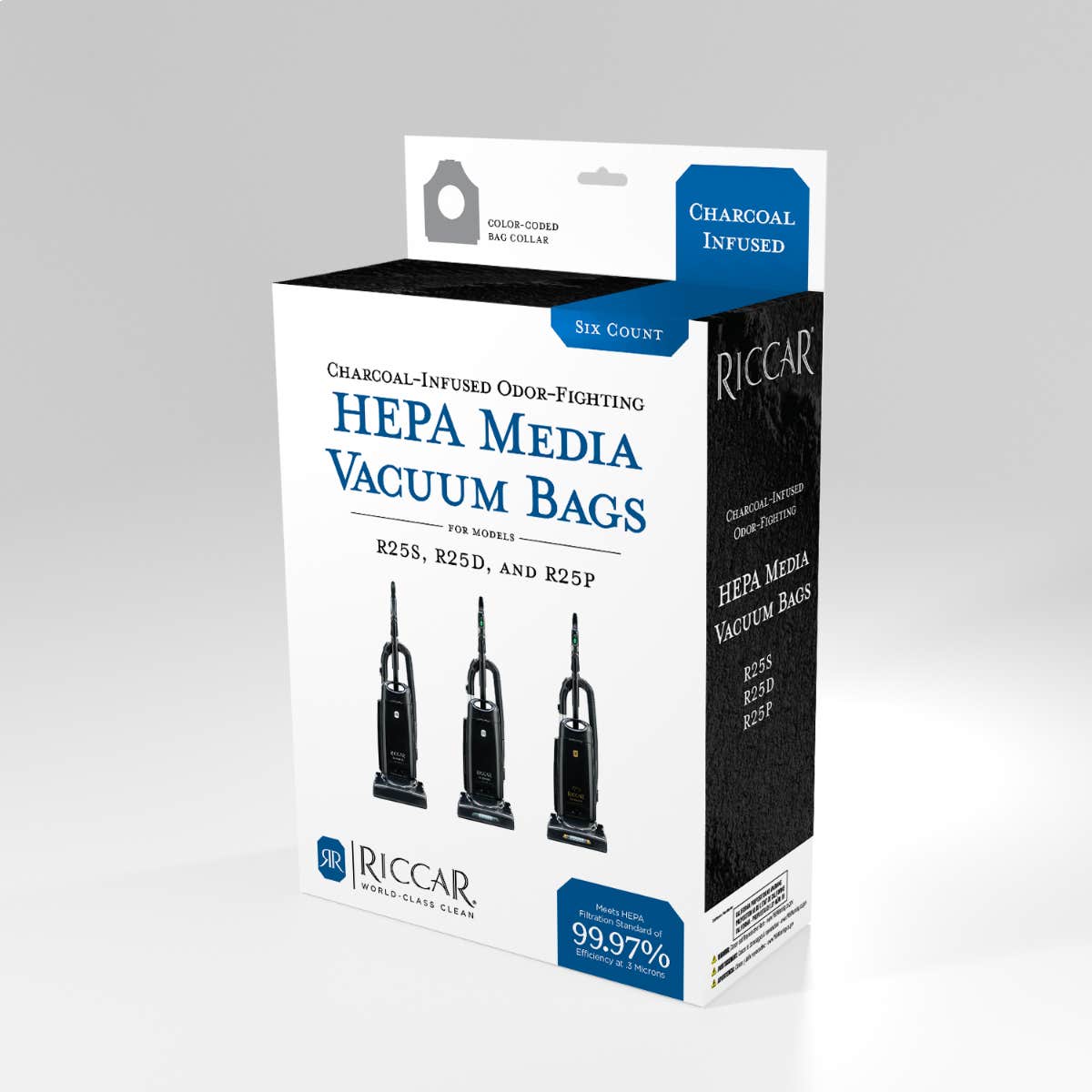 Riccar R25 Series HEPA Media Vacuum Cleaner Bags (6 Pack)