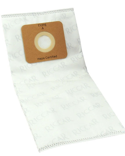 Riccar type A Vibrance HEPA Vacuum Bags (6 pack) Part # RAH-6  for classic style models