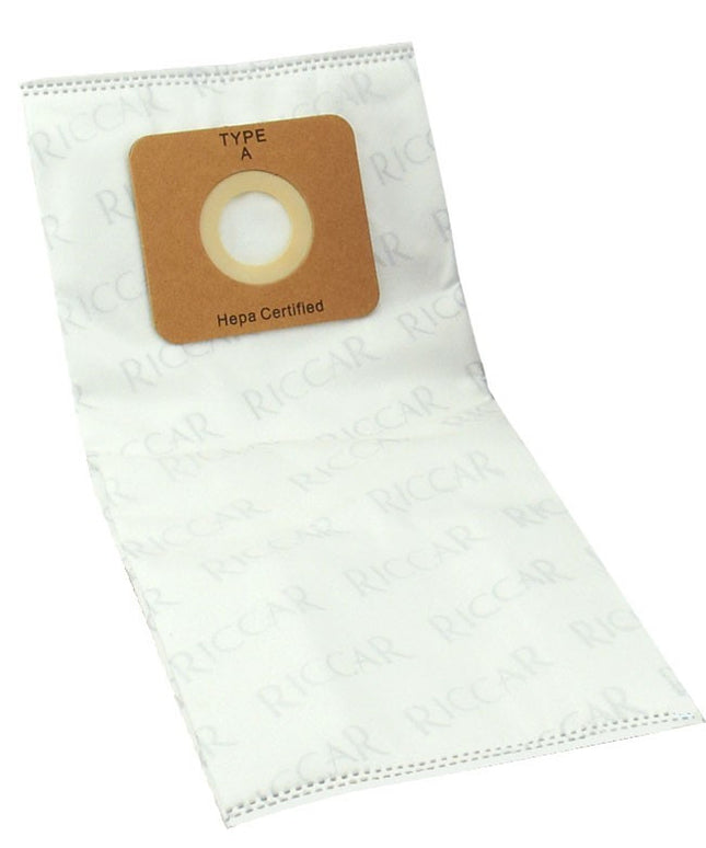 Riccar type A Vibrance HEPA Vacuum Bags (6 pack) Part # RAH-6  for classic style models